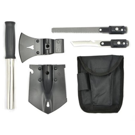 Multifunction-Set, 6 in 1, with bag, black