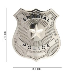 Нагрудный знак "Special police" серебро