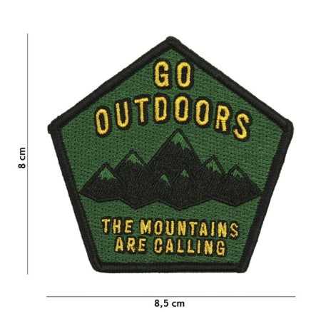 Текстильная нашивка на липучке Go outdoors