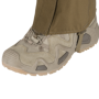 Close-up product detail shot focusing on the heavy-duty under-boot retention strap and its sturdy adjustment buckle.