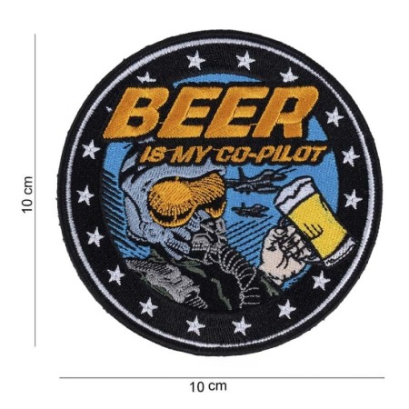 Нашивка Fostex Textile "Beer is my Co-pilot"