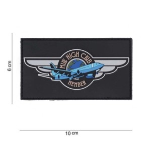 Нашивка ПВХ на липучке "Mile high club"