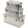 Transport Box set of 3 (34 l, 55 l, 100 l), aluminium