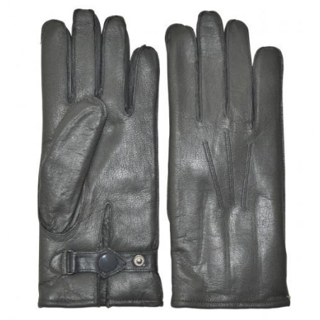 German Police Leather Gloves, grey