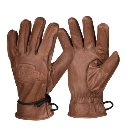 Helikon Ranger Зимние кожаные перчатки - коричневые