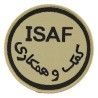 Textile patch, "ISAF", khaki