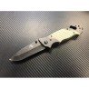 AB G10 pocket knife, stone / od