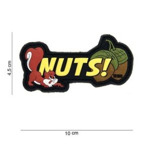 Нашивка ПВХ на липучке "Nuts"