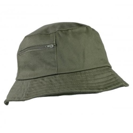 AB Bucket Hat with pockets, olive green