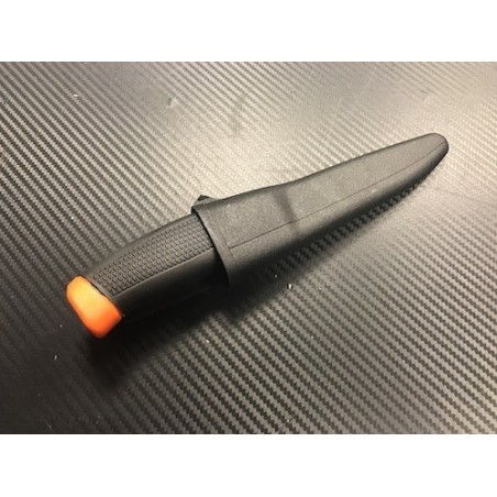 AB1 Working knife, black/orange