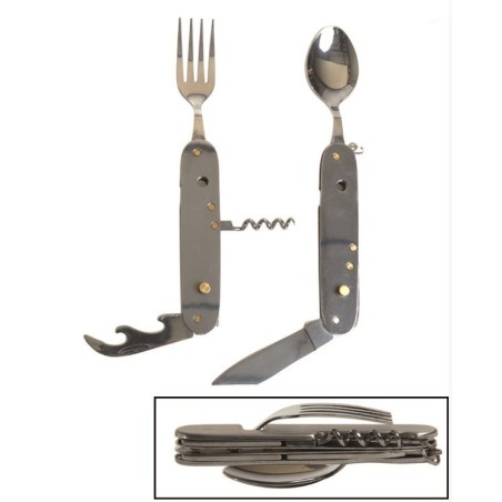 Mil-tec Pocket Cutlery set 6in1