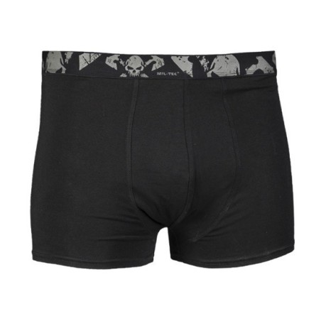 Mil-tec Boxer shorts Skull, 2-pack, black - Underwear