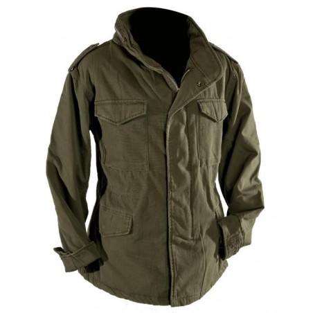Стиль США M65 поле куртка, оливково-зеленый