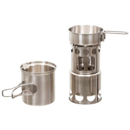 MFH "Travel" Cook set, stainless steel
