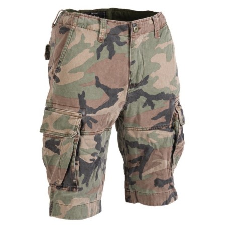 Mil-tec Lühikesed püksid Vintage prewash woodland