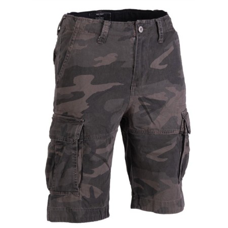 Mil-tec Lühikesed püksid Vintage prewash dark camo