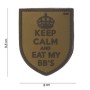 Нашивка ПВХ на липучке "Keep calm"