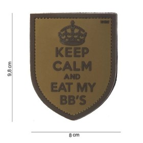 Нашивка ПВХ на липучке "Keep calm"