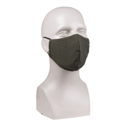 Mil-tec маска для лица широкая форма, оливково-зеленый