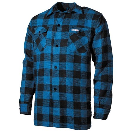 Shirt, lumberjack, blue/black,