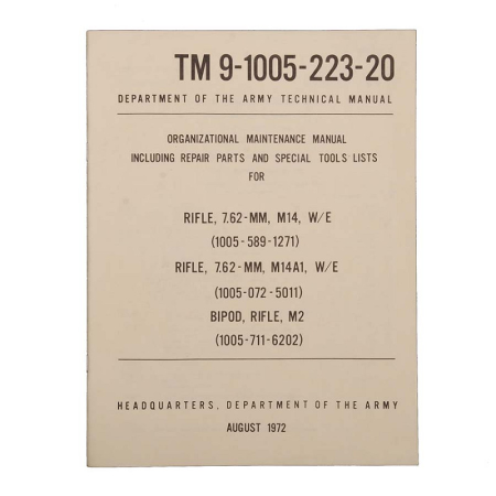 Техническое руководство армии США M14 08/1972