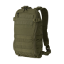 Studio product shot showcasing the Helikon-Tex Guardian Smallpack in olive green laid flat against a neutral background.