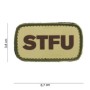 Нашивка ПВХ на липучке "STFU"