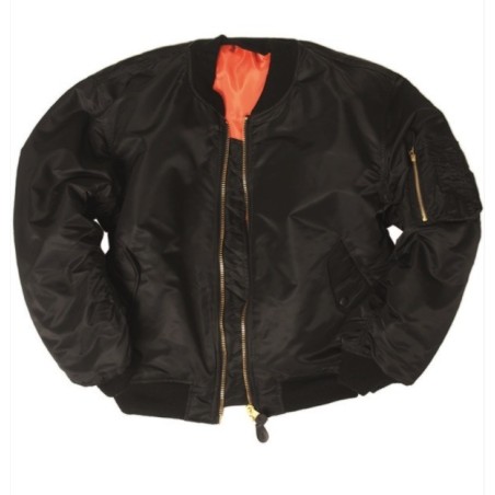 Куртка Mil-tec US Basic Flight Jacket, MA1®, черная