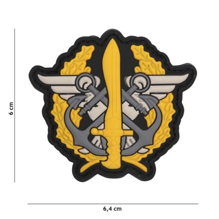 Velcro märk "Marines Corps" 3D, kollane