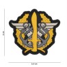 Липучка знак, 3D "Marines Corps", желтый