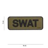 Velcro sign, "Swat" 3D, green/black