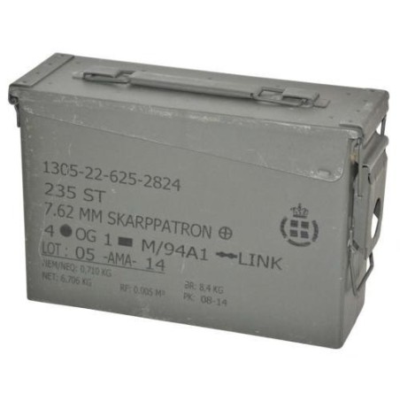 Denmark Ammo Box cal 7.62, used