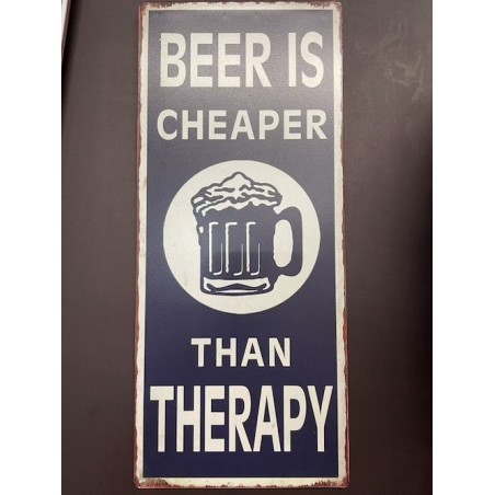 Metallsilt - Beer is cheaper