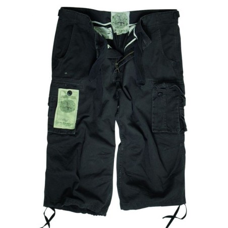Air Combat 3/4-pants prewash, black