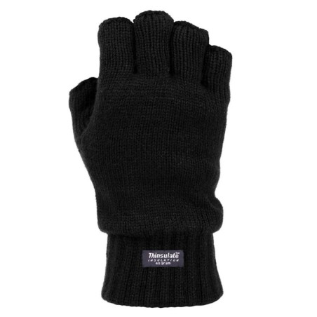 Thinsulate Fingerless gloves, black
