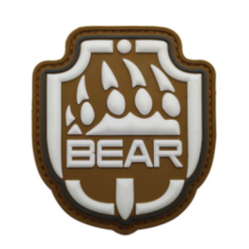 CZ Kummist embleem "BEAR" coyote