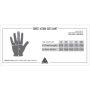  Direct Action Taktikalised nahkkindad "Hard gloves" chart