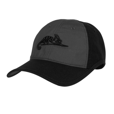 Helikon Logo cap бейсболка, с липучкой, Black / Shadow Grey B