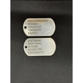 Laibaketid (Dog tag) + trükkimine hõbe