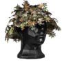 Studio shot displaying the amber camouflage boonie hat with the face veil adjusted upward into its upper height position.
