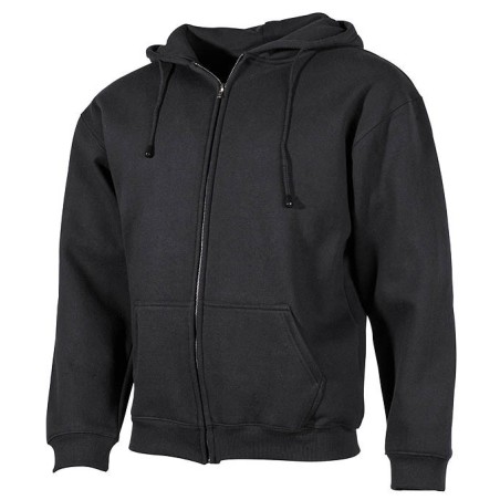 Hooded-Sweater-Jacket, black