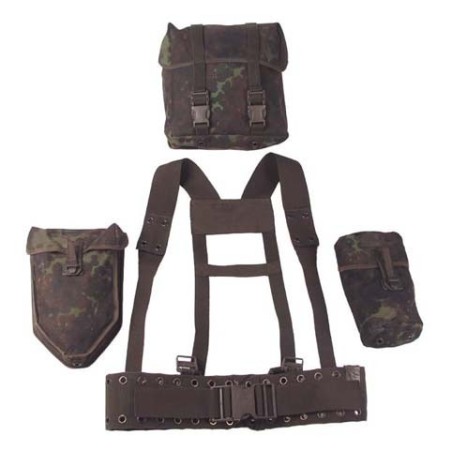 Field suspendersystem, BW camo, used, 5 parts 