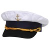 Navy cap, anchor gold embroidered, size-adjustable 