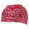 Headwrap, paisley-navy red