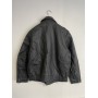 German Police "POLIZEI" leather jacket without writing, black 1