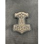 Липучка знак, 3D "Thors Hammer", коричневый
