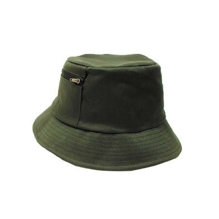 Bucket hat, OD green, small side pocket
