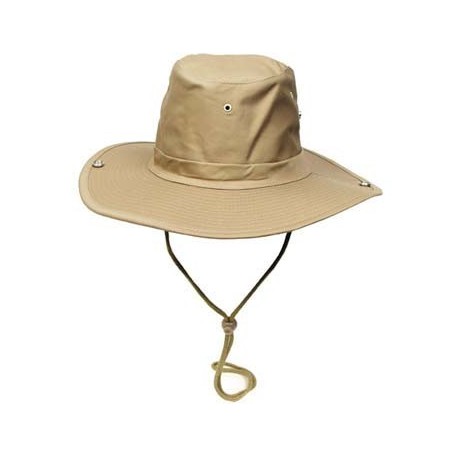 Bush Hat, chin strap, khaki