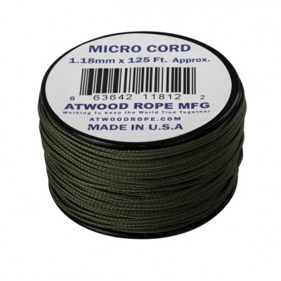 Atwood Rope Micro Cord 37,5m x 1,18mm, Olive Drab