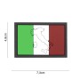 Velcro PVC patch, "Italy with contour"